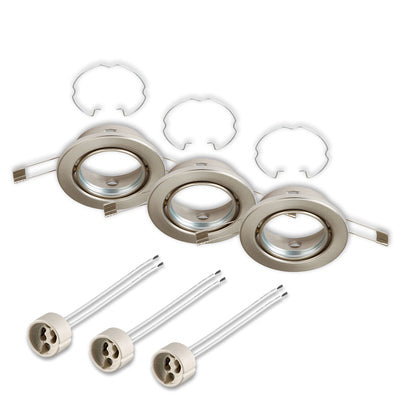 Briloner LED inbouwspot set 86mm mat-nikkel excl. lampen
