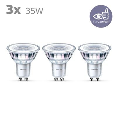 Philips ledspot koel wit GU10 3,5W set van 3