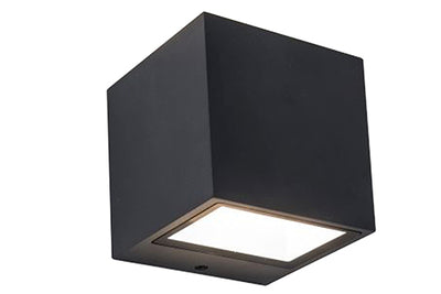 Lutec wandlamp Gemini mini matzwart 9W
