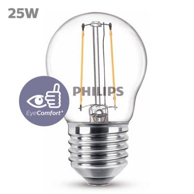 Philips ledkogellamp E27 2W
