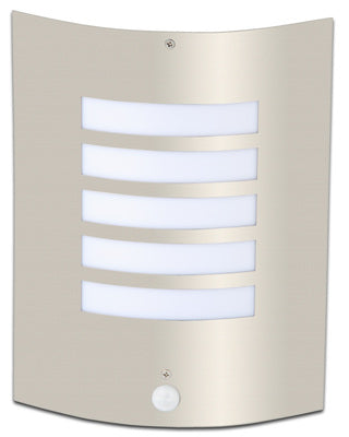 Brilliant Todd ext wandlamp sens e27 staal