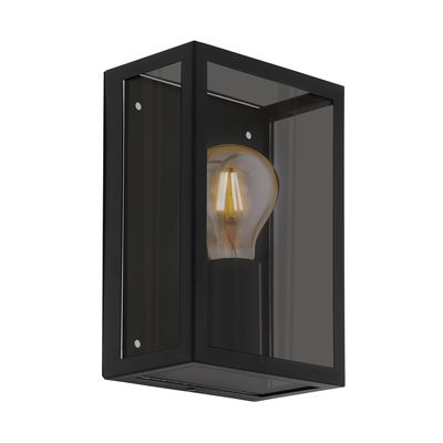 Eglo wandverlichting Alamonte Smoke zwart E27