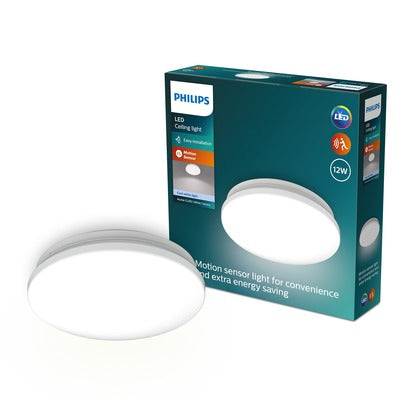 Philips plafondlamp Acuna koel wit ⌀24,5cm 12W met sensor