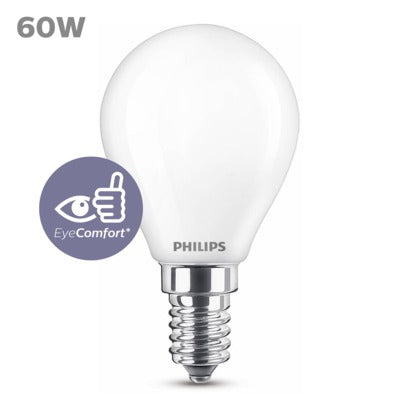 Philips ledkogellamp warm wit E14 6,5W