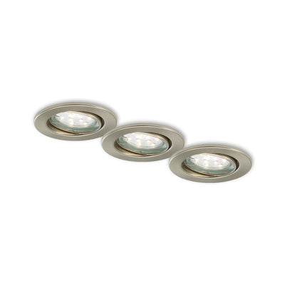 Briloner LED inbouwspot set 86mm mat-nikkel