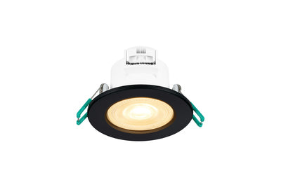 Sylvania inbouwspot 87mm IP44 zwart