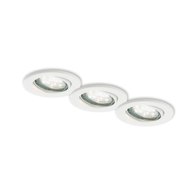 Briloner LED inbouwspot set 86mm wit
