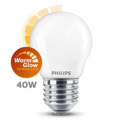 Philips ledkogellamp E27 3,4W