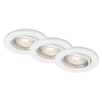 Briloner LED inbouwspot set 86mm wit