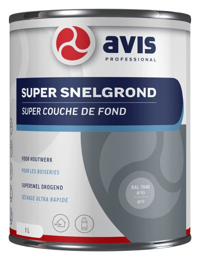 Avis Super Snelgrond Grijs RAL 7040 - 1 Ltr