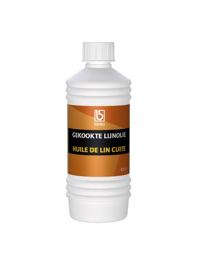 De Parel gekookte lijnolie 500ml