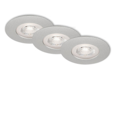 Briloner LED inbouwspot set 90mm mat-chroom
