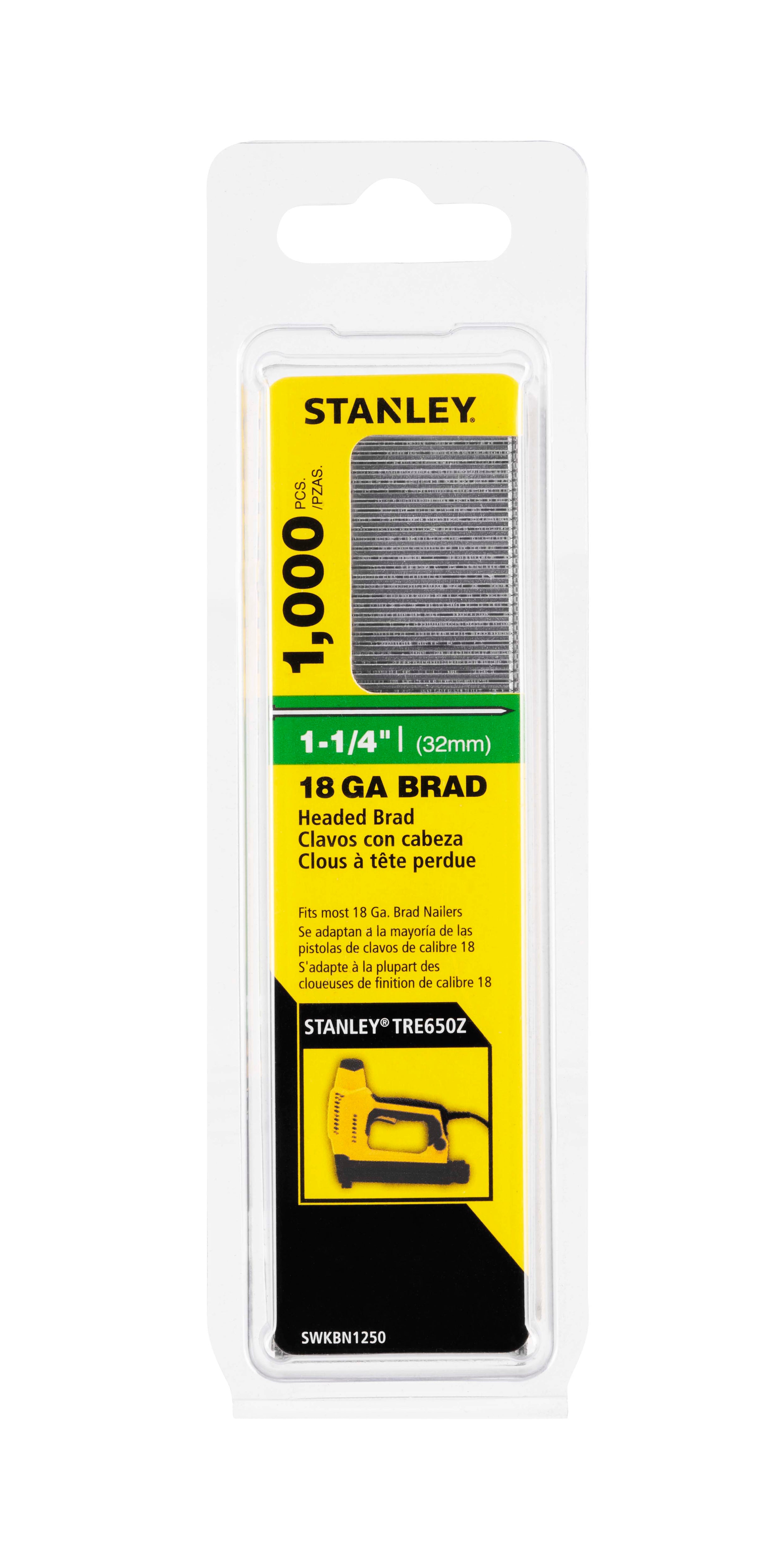 Stanley nagels Type J 32mm - 1000 stuks