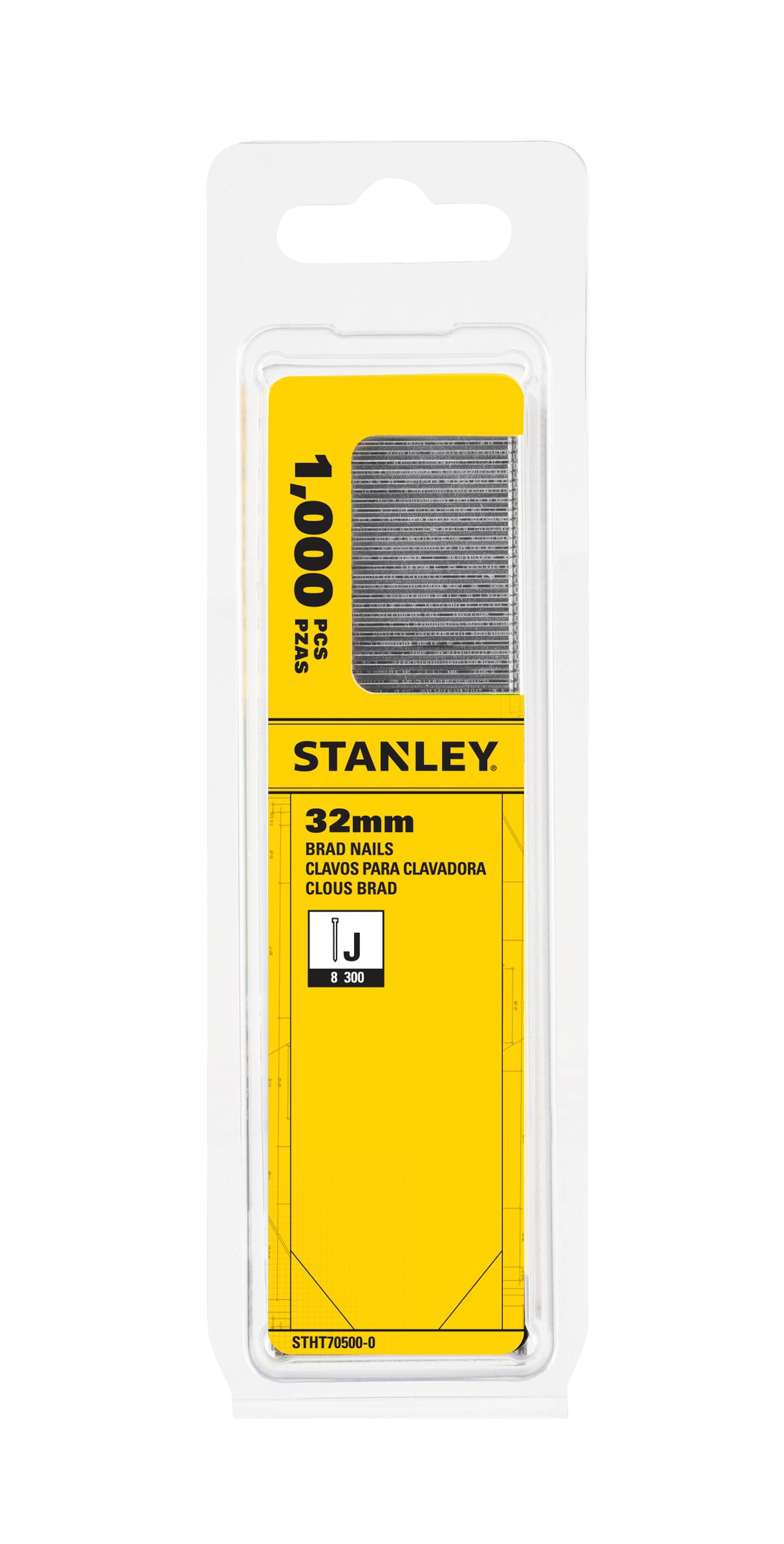 Stanley nagels Type J 32mm - 1000 stuks