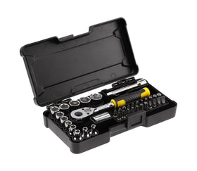 Stanley dopsleutel compact 1/4" - 37 stuks