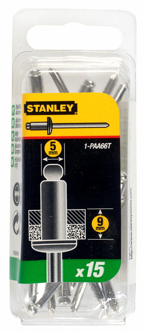 Stanley popnagels 5x9mm - 15 stuks