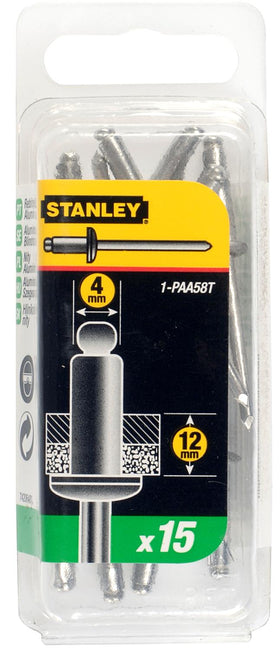 Stanley popnagels 4x12mm - 15 stuks
