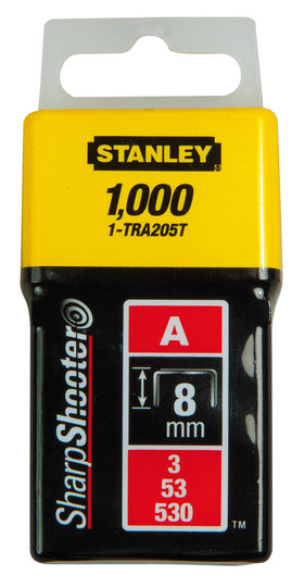 Stanley nieten 8mm type A - 1000 stuks