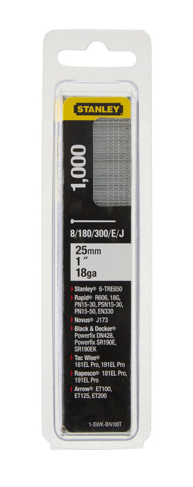 Stanley nagels 25mm type J - 1000 stuks