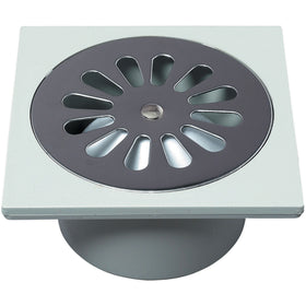 Wirquin vloersifon RVS rooster 100x100mm