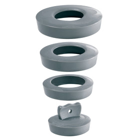 Wirquin afvoerstop met 3 ringen grijs