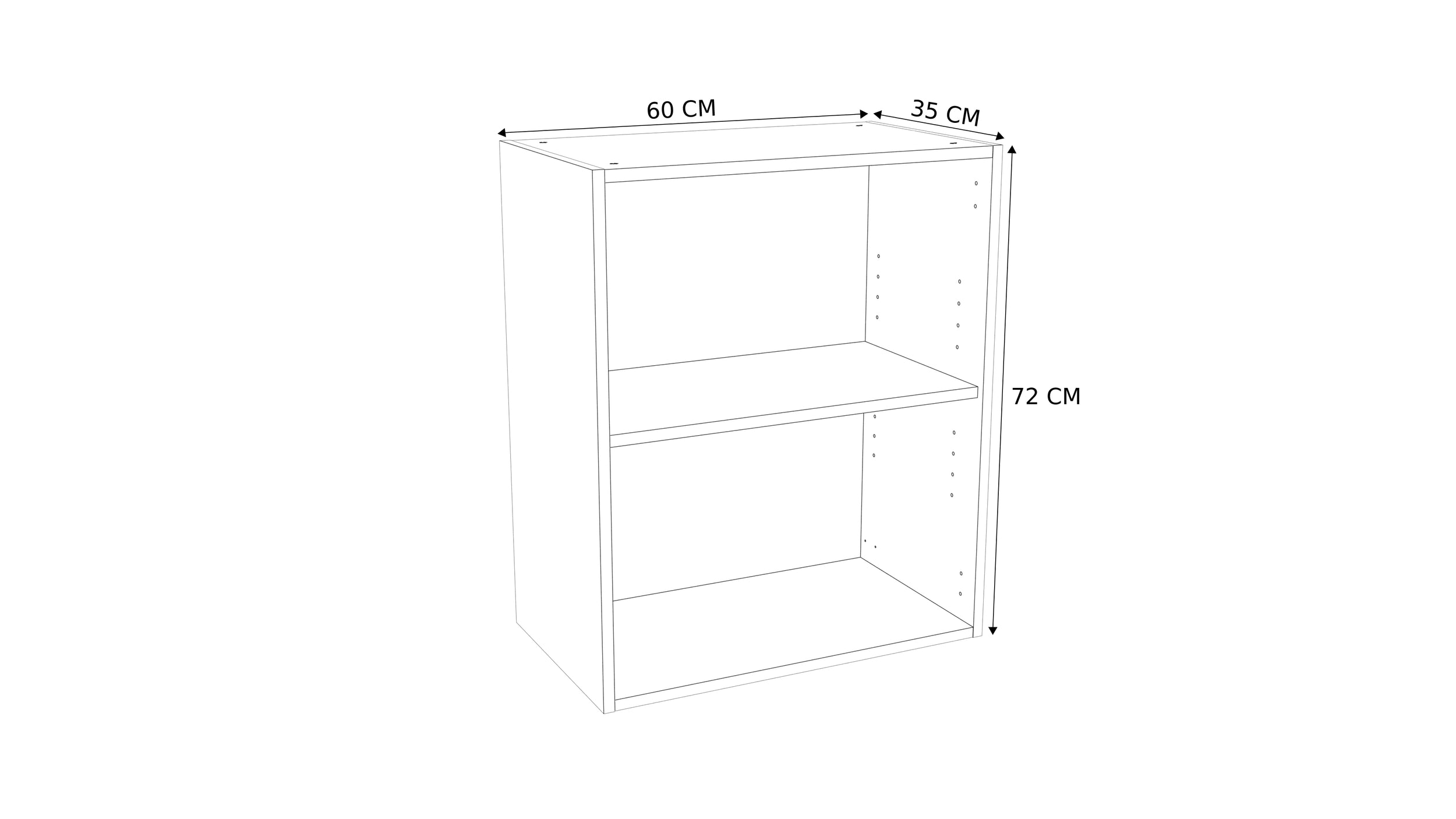 Bovenkast keuken Modulo wit 60cm