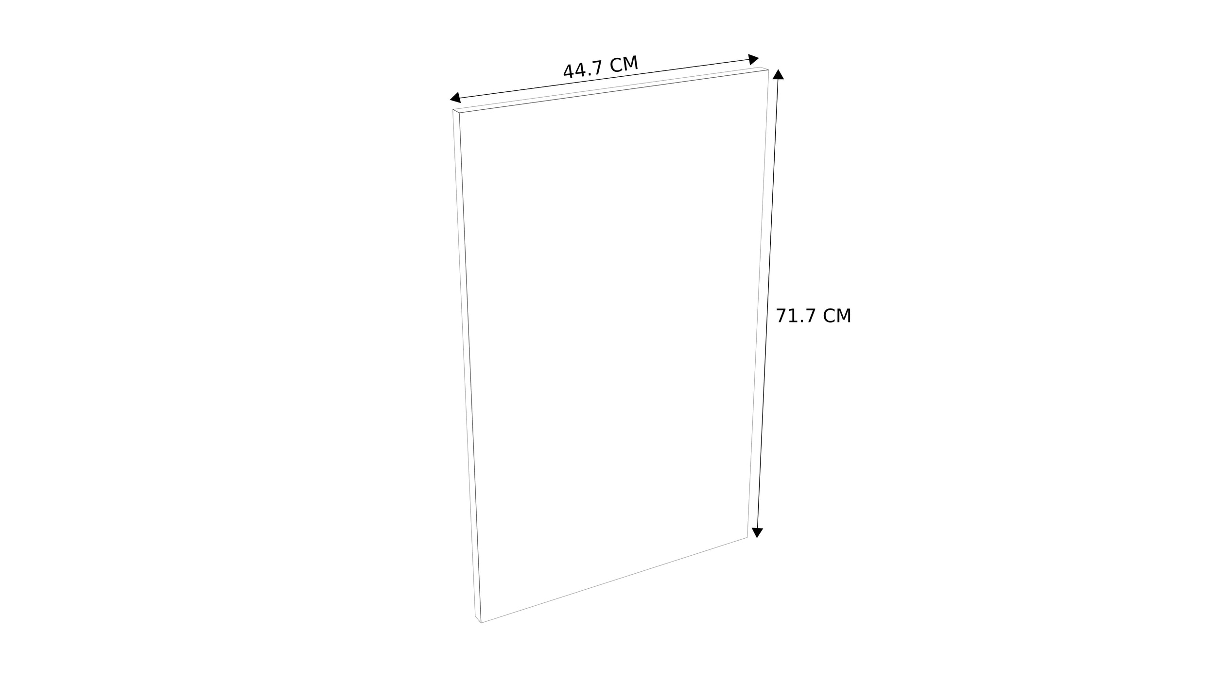 Deur keukenkast Modulo Emy puur wit 45x72cm