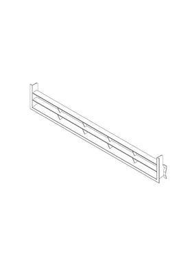 Verluchtingsrooster keuken Modulo aluminium