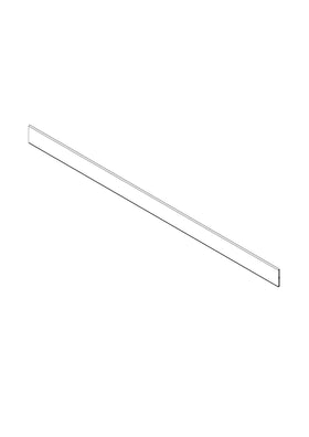 Plint pvc aluminium 240x14,5cm keuken Modulo