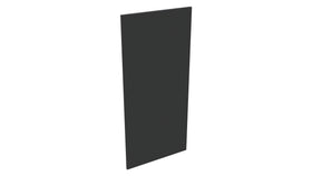 Deur keukenkast Modulo Lina koolzwart 60x129,6cm