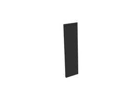 Deur keukenkast Modulo Eva Mat Zwart 15 * 72 cm