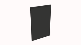 Deur keukenkast Modulo Eva Mat Zwart 45 * 72 cm