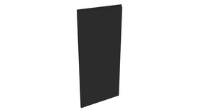 Deur keukenkast Modulo Eva Mat Zwart 60 * 129,6 cm