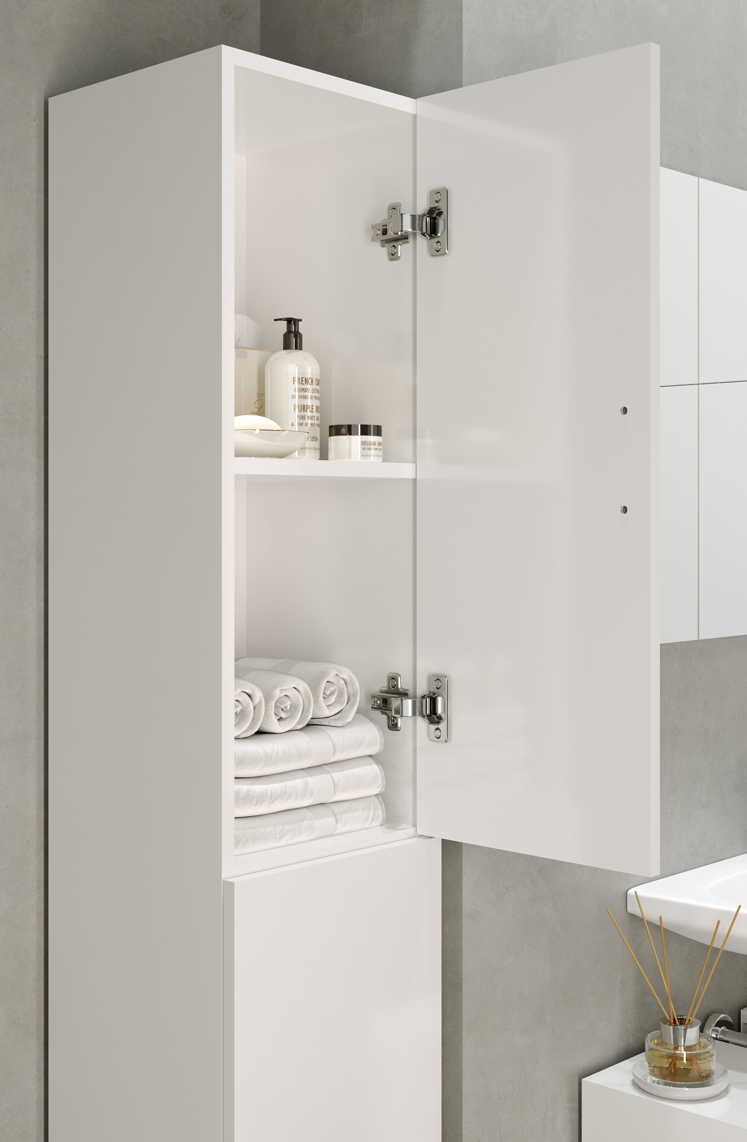 Allibert kolomkast Solita 30x172cm met 2 deuren wit mat
