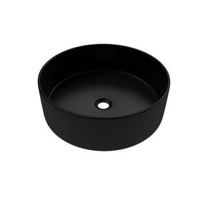 Opzet waskom Dark round Ø35x12,5cm | Mat zwart | Rond