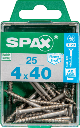 Spax universeelschroef T-Star RVS 4x40mm 25st