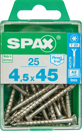 Spax universeelschroef T-Star RVS 1,5x45mm 25st