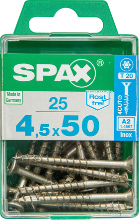 Spax universeelschroef T-Star RVS 4,5x50mm 25st