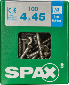 Spax universeelschroef T-Star RVS 4x45mm 100st