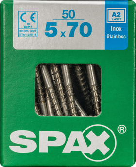 Spax universeelschroef T-Star RVS 5x70mm 50st