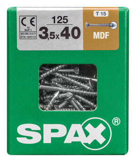 Spax constructieschroef MDF 40x3,5mm staal 125 st