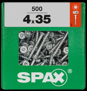 Spax universeel schroef 'T-star' Wirox 4x35mm 500 stuks