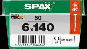 Spax universele schroef Torx 6x140mm 50 stk