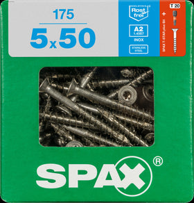 Spax universeelschroef T-Star + A2 inox 50x5mm 175 st
