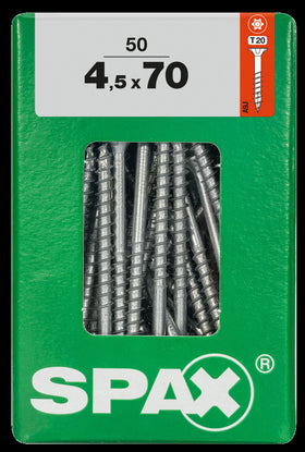 Spax universeel schroef 'T-star' Wirox 4.5x70mm 50 stuks