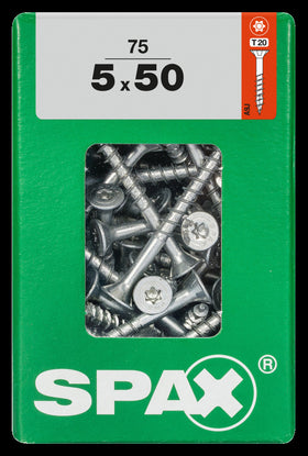 Spax universele schroef Torx 5x50mm 75 stk