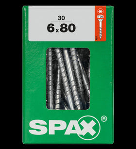 Spax universeel schroef 'T-star' Wirox 6x80mm 30 stuks