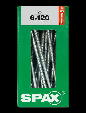 Spax universeel schroef 'T-star' Wirox 6x120mm 25 stuks