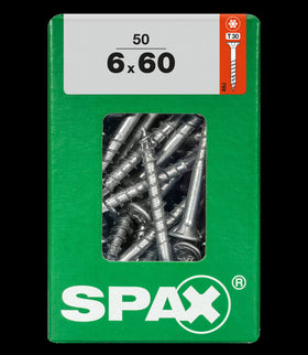Spax universele schroef T-Star Plus geel 6x60mm 50 stk