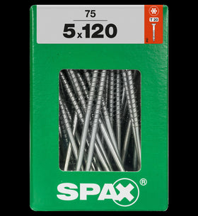 Spax universeel schroef 'T-star' Wirox 5x120mm 75 stuks